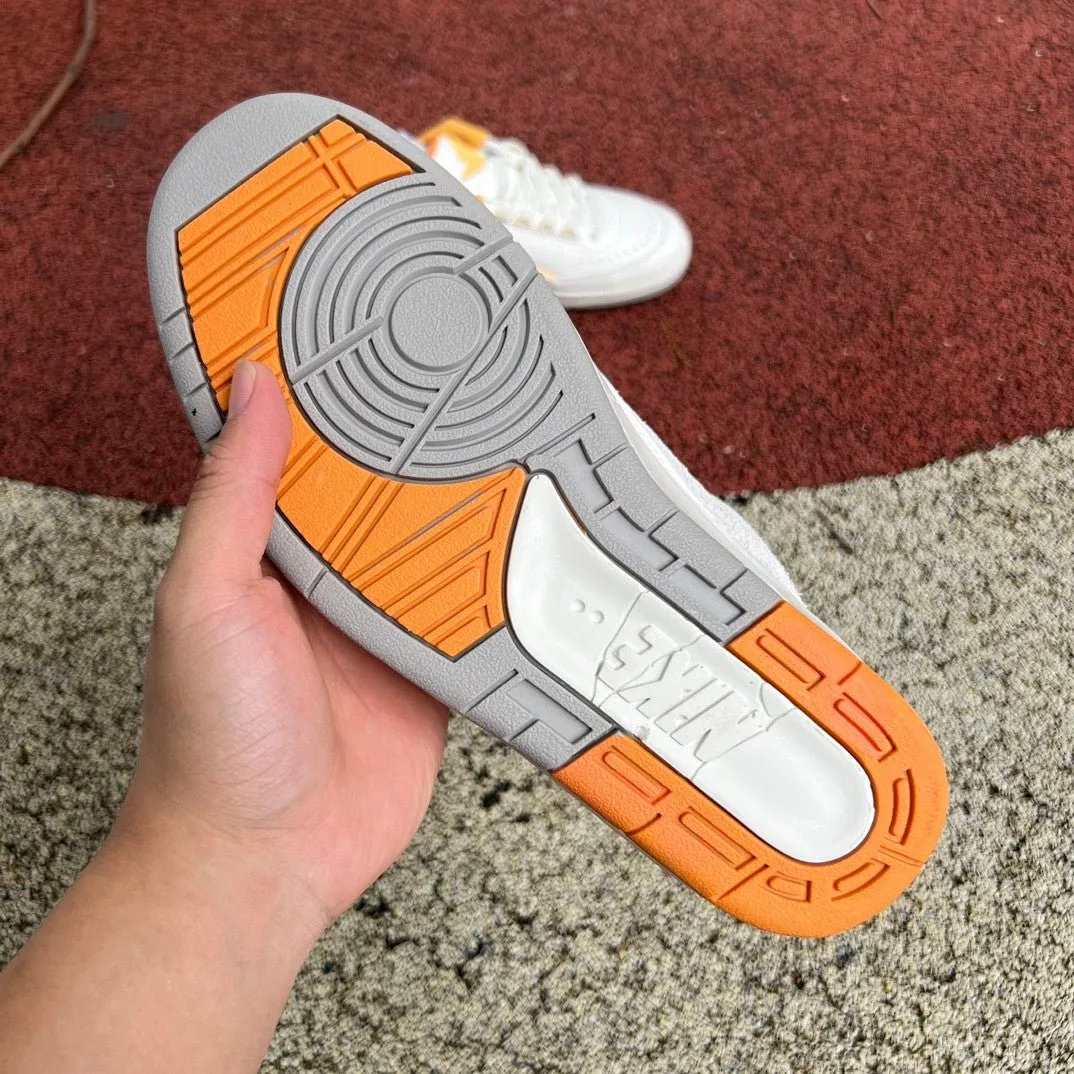 Air Jordan 2 Low Grey/White/Orange