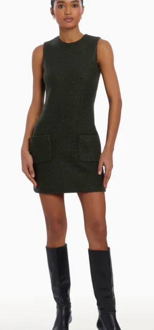 Amanda Uprichard - Delia Mini Dress - Dark Green