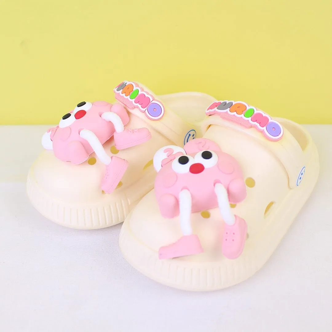 Attractive Funky Off White Flat Slides