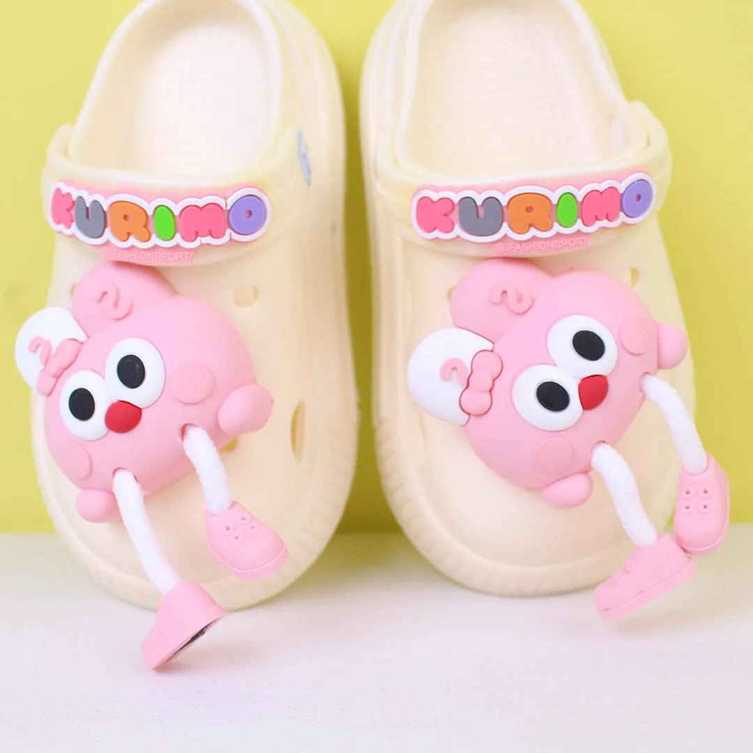 Attractive Funky Off White Flat Slides