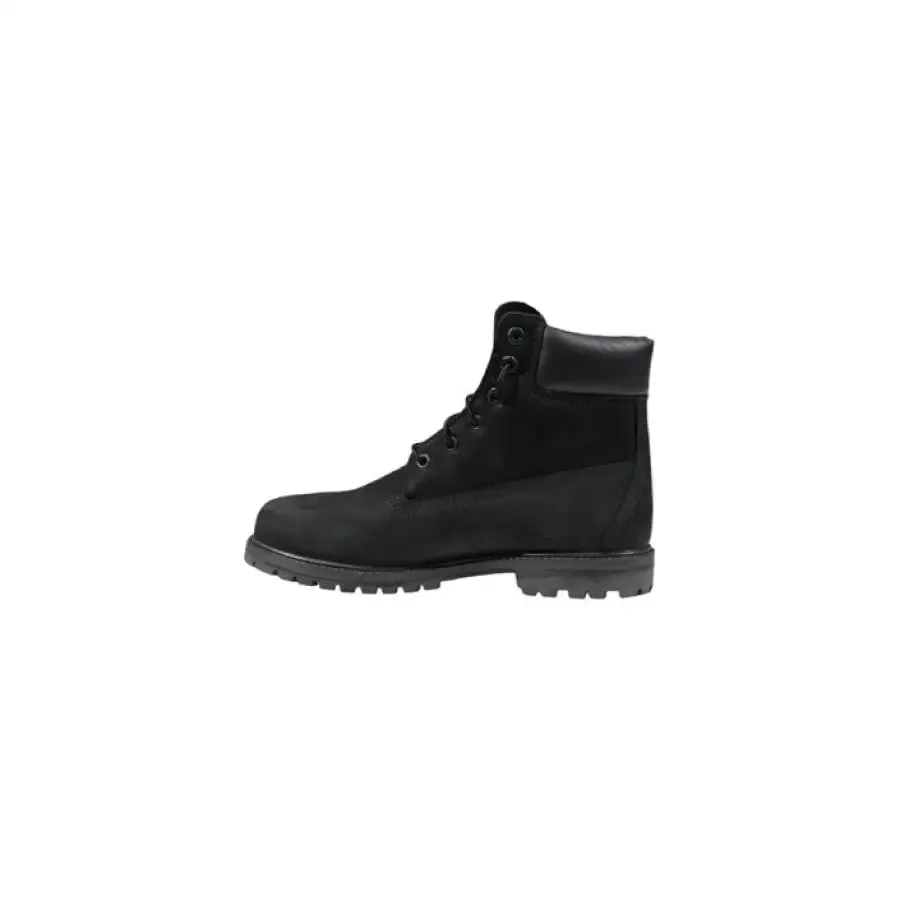 Black Leather Work Boot