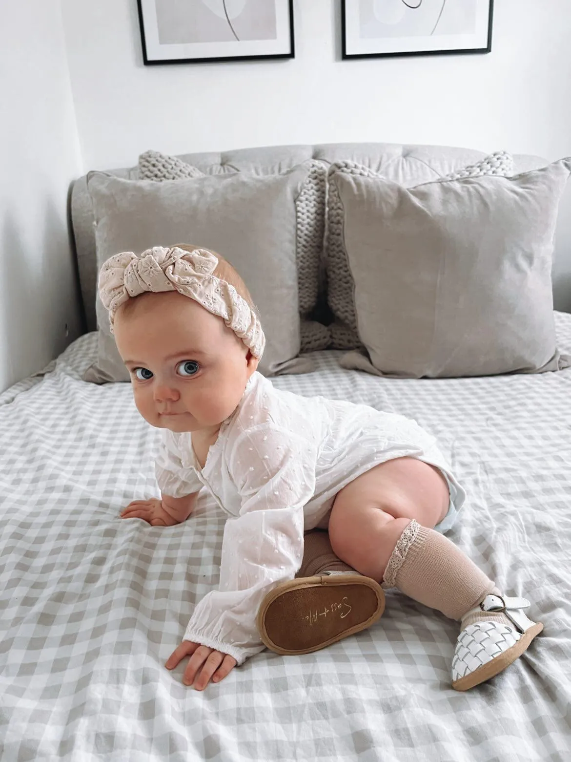 Blake Weave Sandals - White