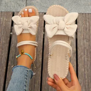 Bowknot Flat Sandal Slippers