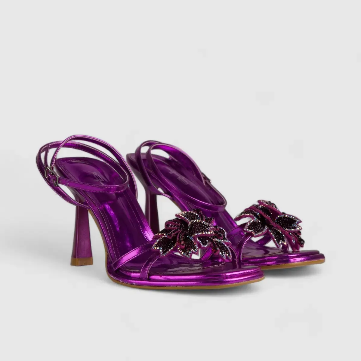 Bulbul Heel Sandal Purple LI004
