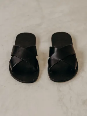 by James Men's Leo Sandal in Black