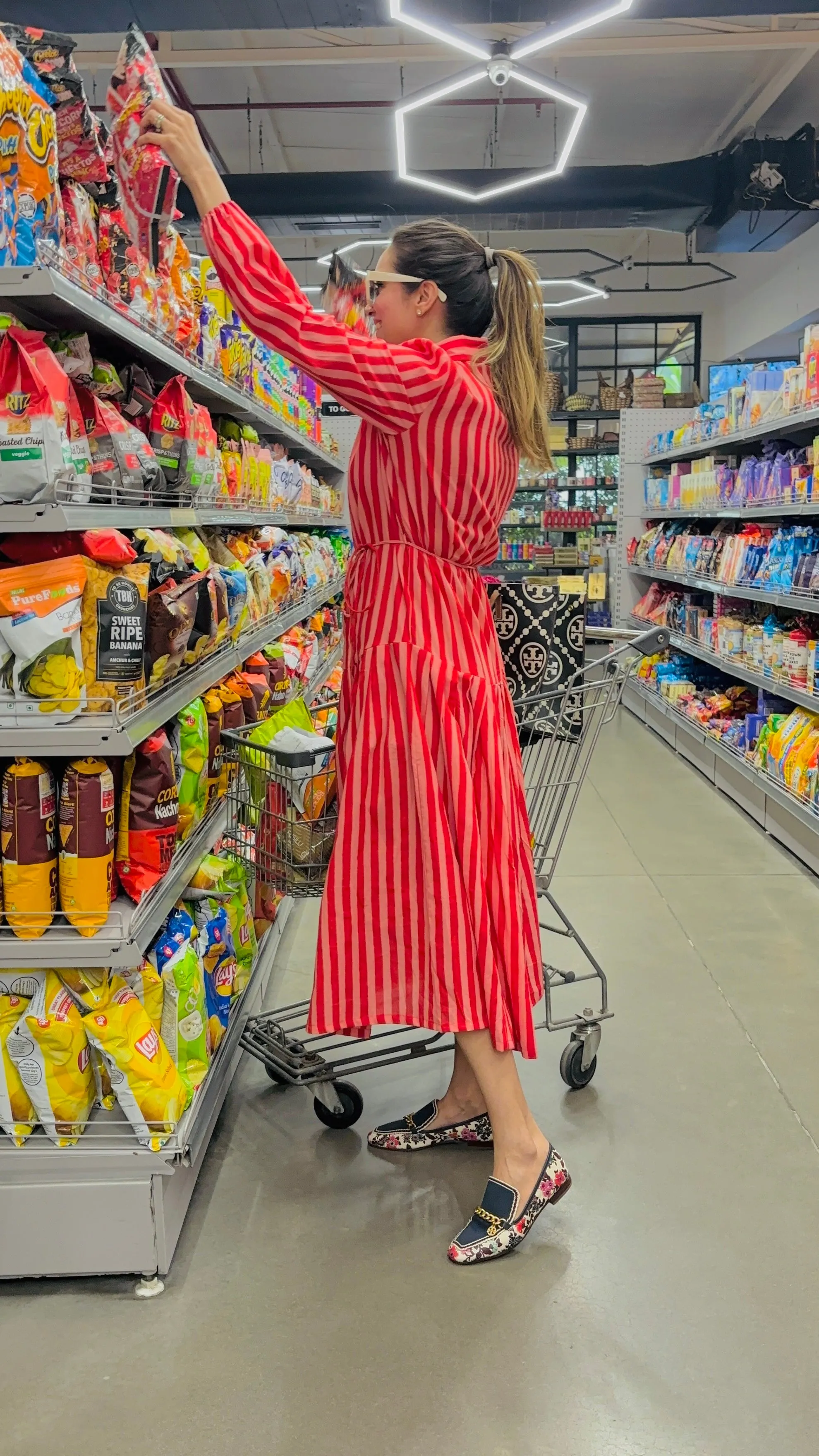Candy Stripe Midi Dress