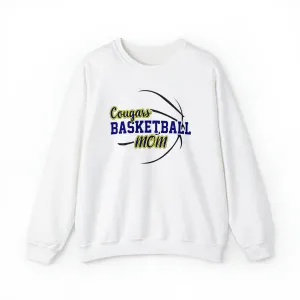 Cougars Basketball Mom Unisex Heavy Blend™ Crewneck Sweatshirt