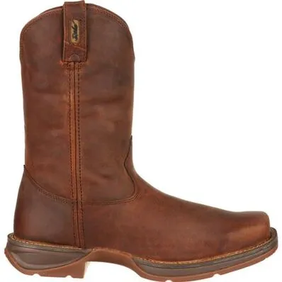 Durango Men's Rebel 11" Soft Toe Pull On Western Classic Boot- Brown - DB5444