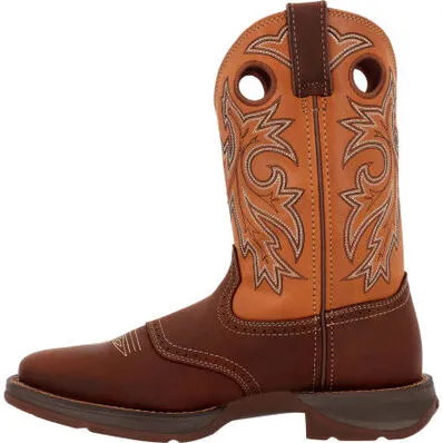 Durango Men's Rebel 11" Soft Toe Saddle Up Western Classic Boot- Brown- DB4442