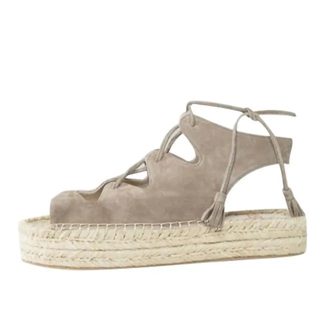 Fashion Women Sandals Fashion Ankle Cross-Strap Fish Mouth Sandals