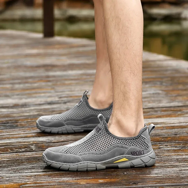FreshFeet Sommer-Loafers aus Mesh für Herren