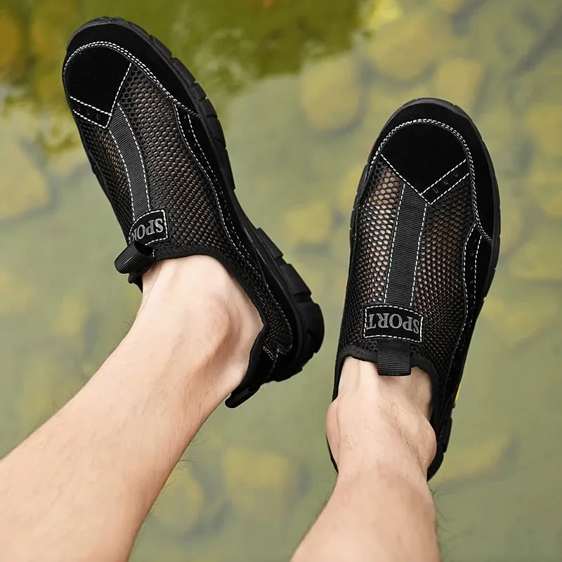 FreshFeet Sommer-Loafers aus Mesh für Herren