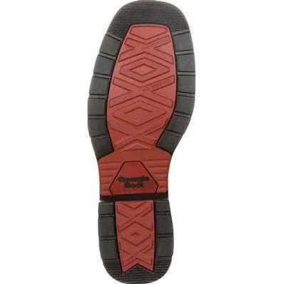 Georgia Men's Carbo Tec 11" Square Toe Waterproof Western Work Boot -Brown- GB00221