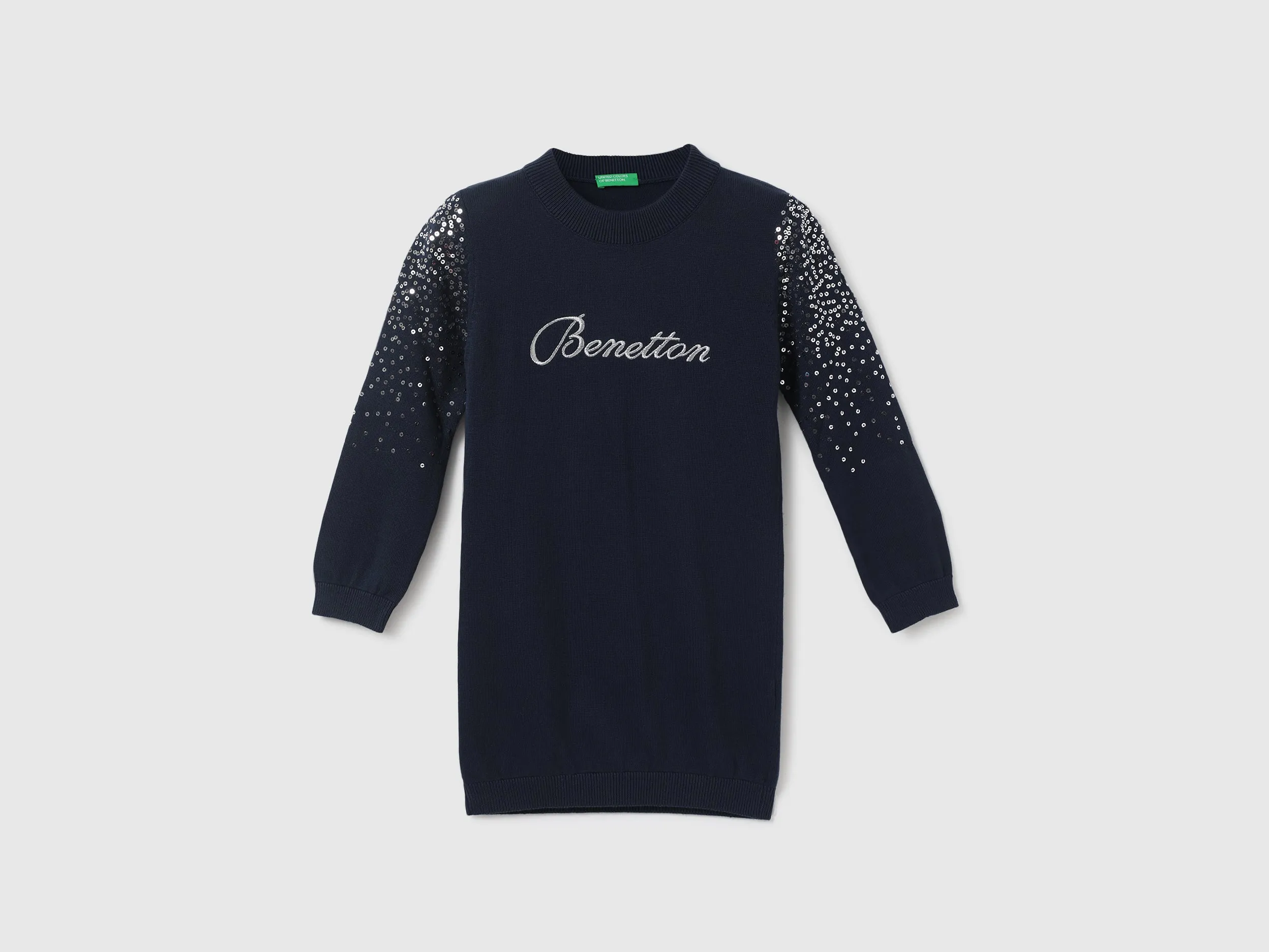 Girls Printed Round Neck Dress