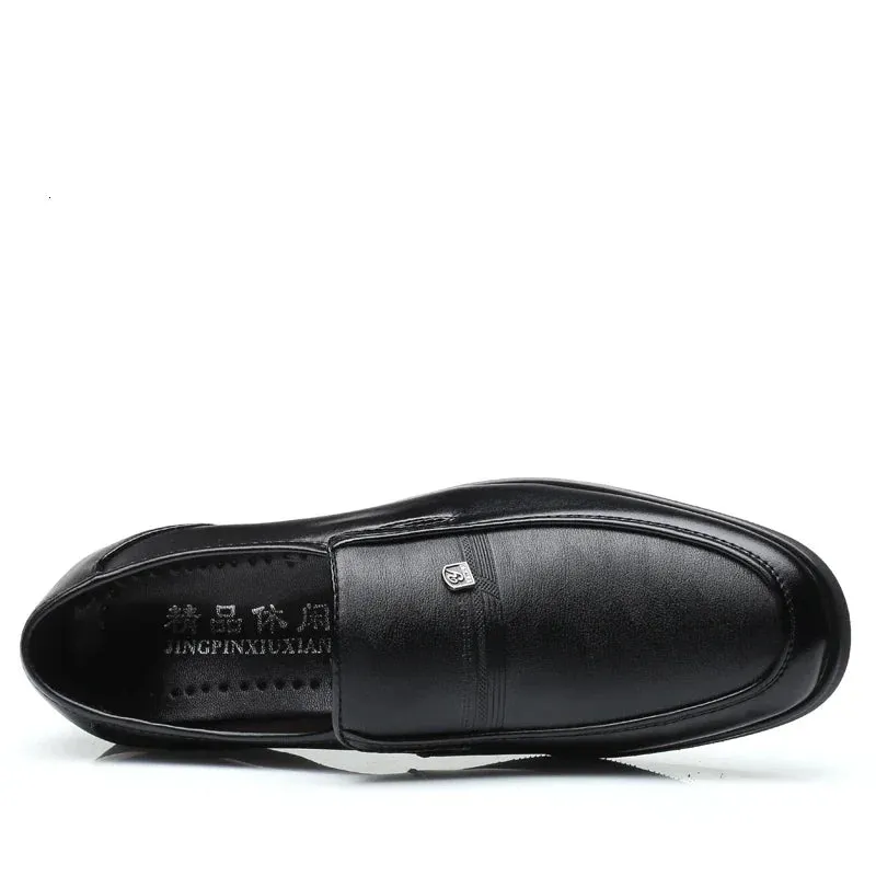 GroßMann Herren Leder Oxford Schuhe in Schwarz