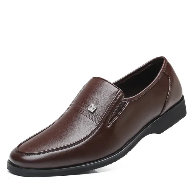 GroßMann Herren Leder Oxford Schuhe in Schwarz