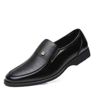 GroßMann Herren Leder Oxford Schuhe in Schwarz