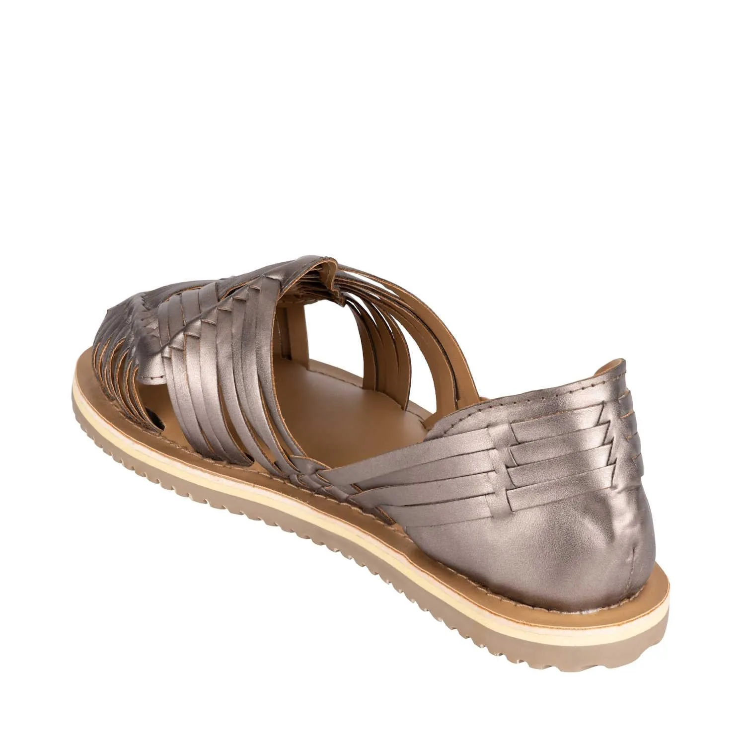 Haora Gunmetal Huarache Sandals