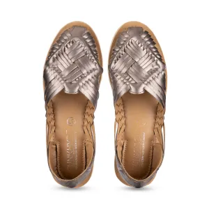 Haora Gunmetal Huarache Sandals