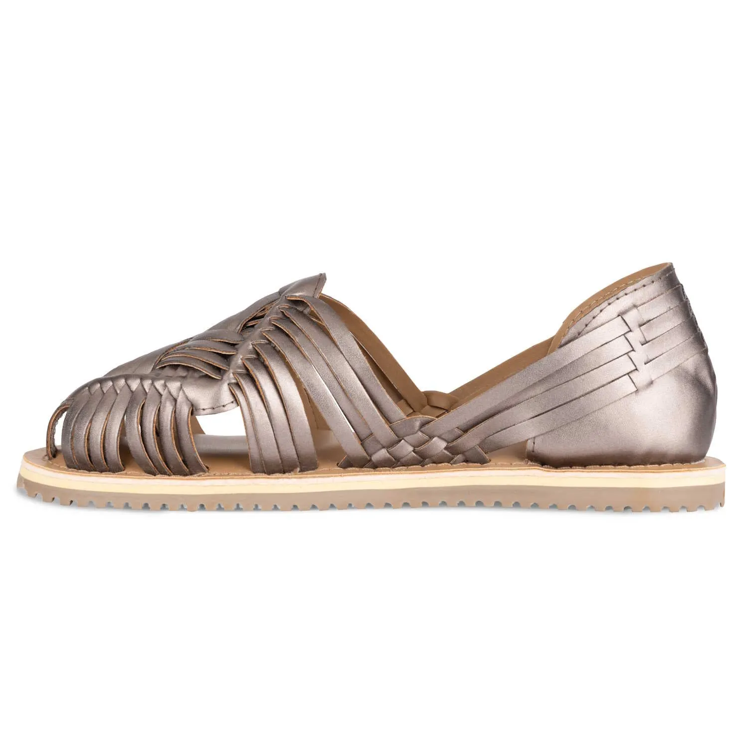 Haora Gunmetal Huarache Sandals