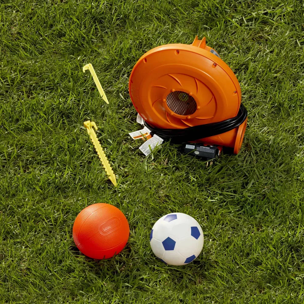 Huge Inflatable Soccer Basketball Bouncer 2-in-1 Backyard Playset
