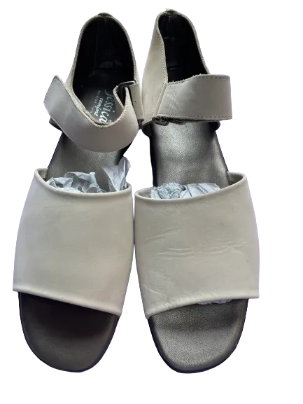 Jessica Comfort Cream Suede Sandals