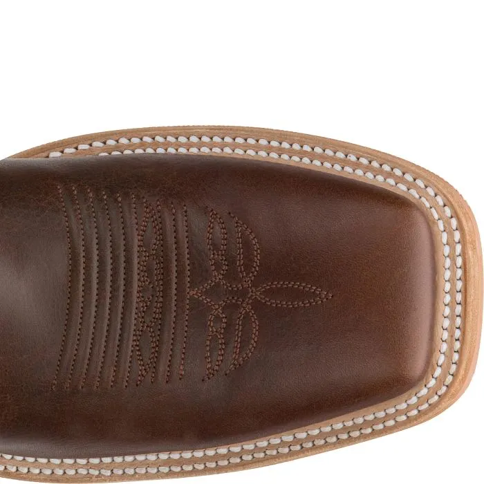 Justin Boots Men's Caddo Cognac Cowhide with Wide Square Toe