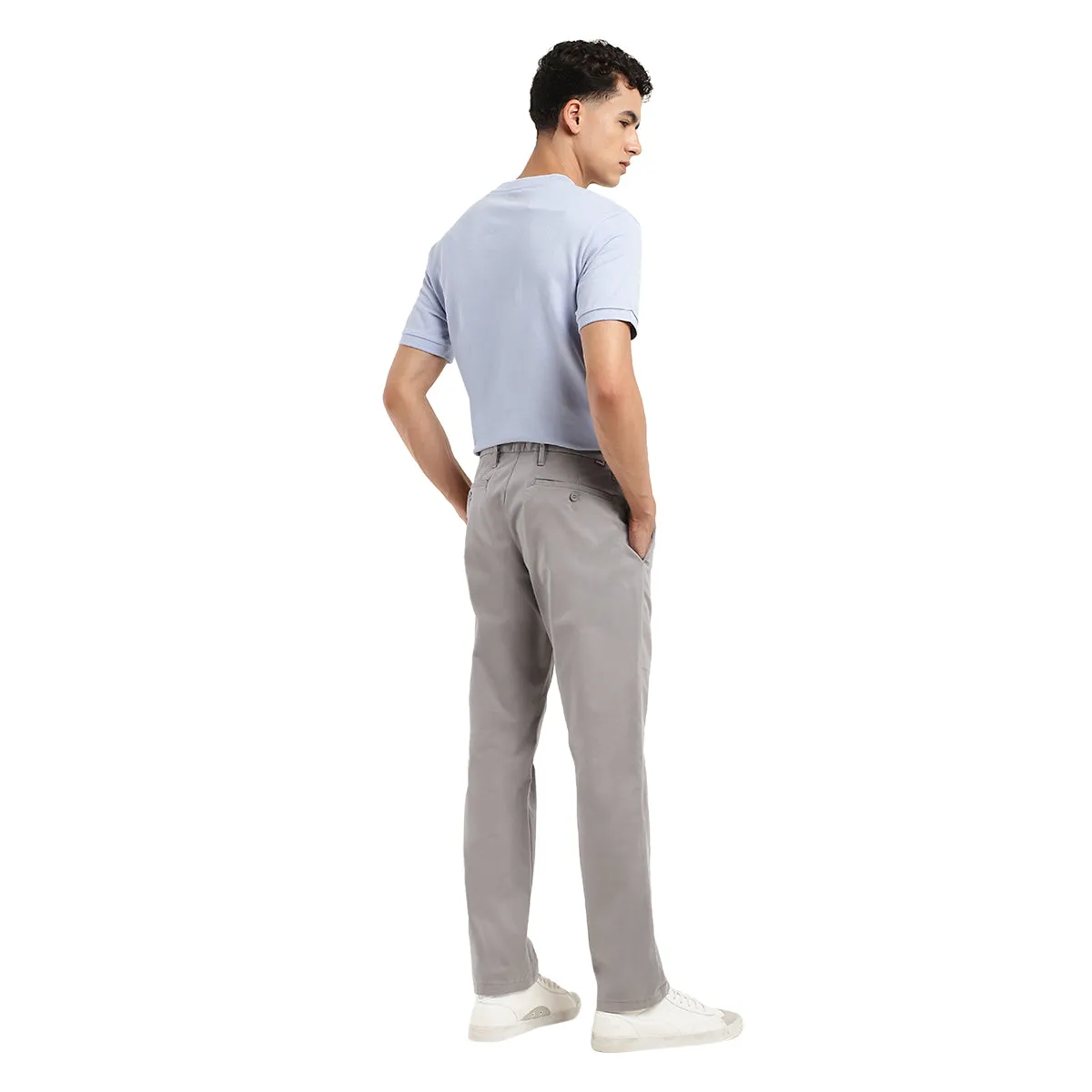 Men's Grey Tapered Chinos