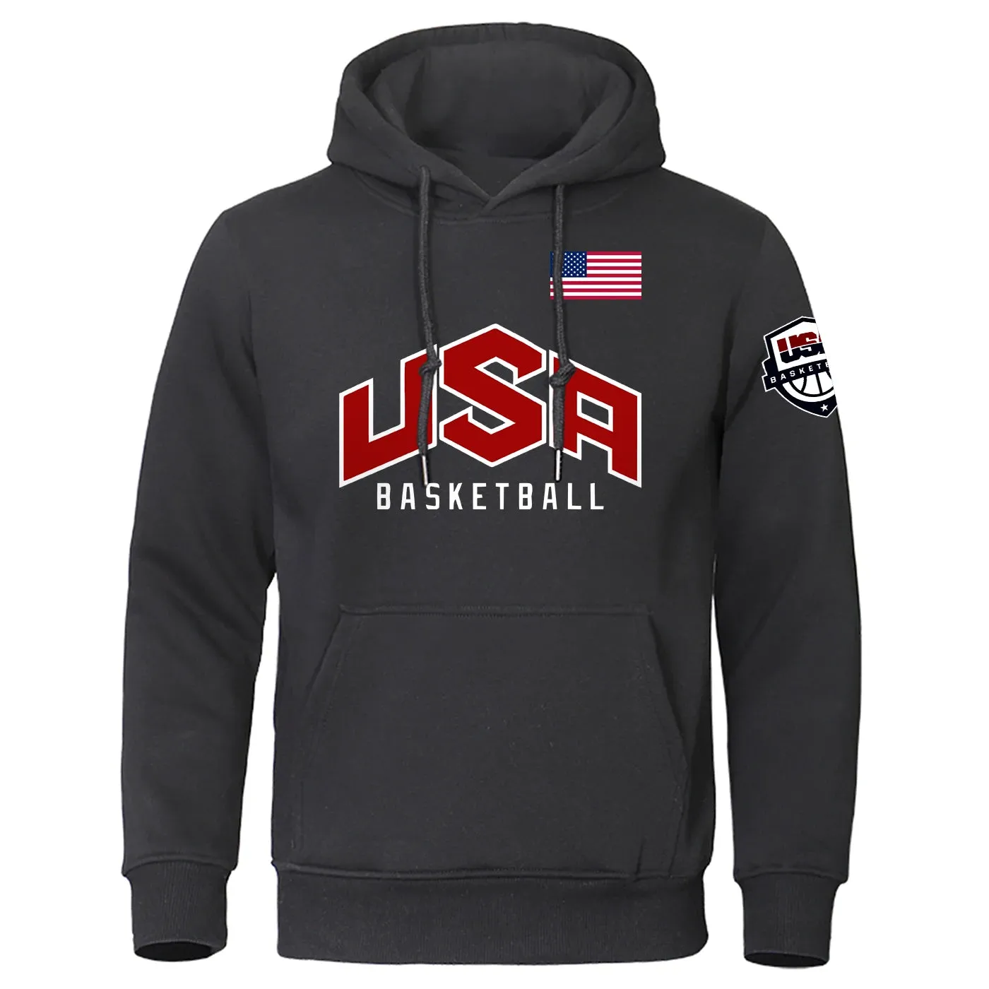 Men's Printed Basketball Sports Hoodies