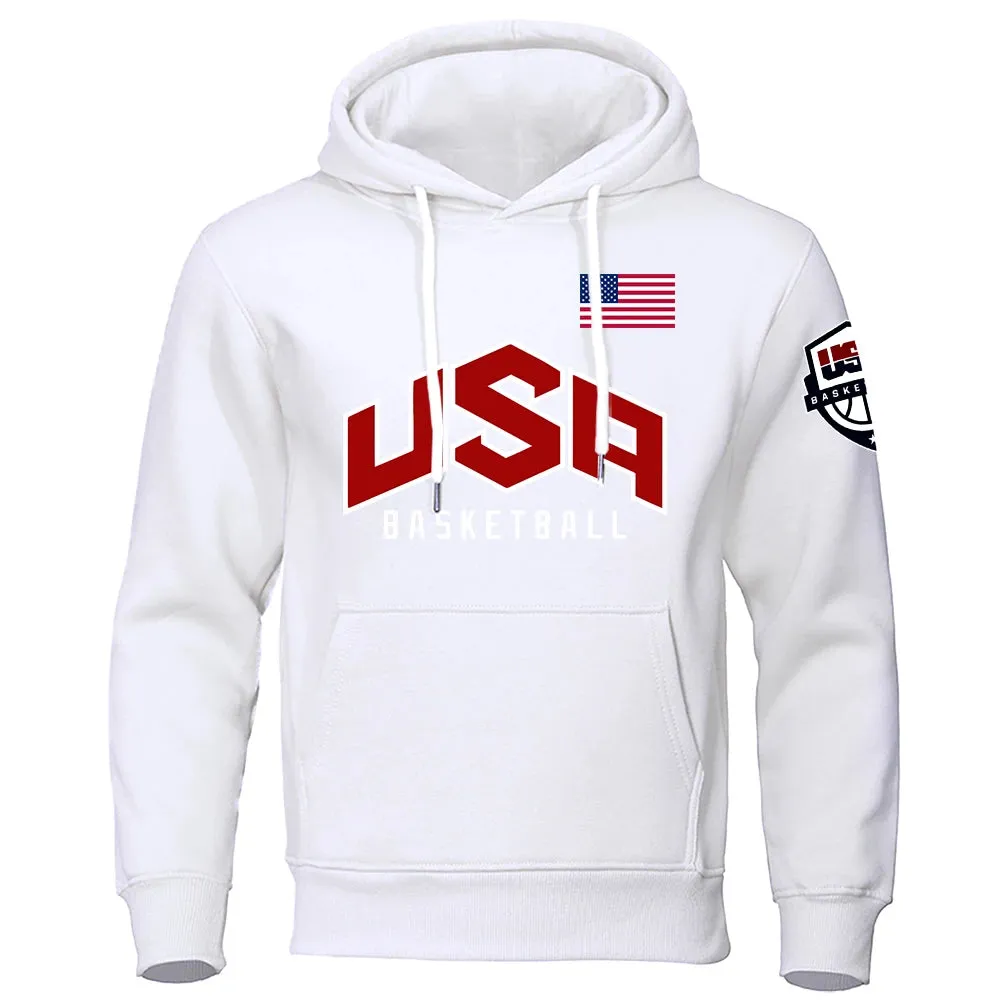 Men's Printed Basketball Sports Hoodies
