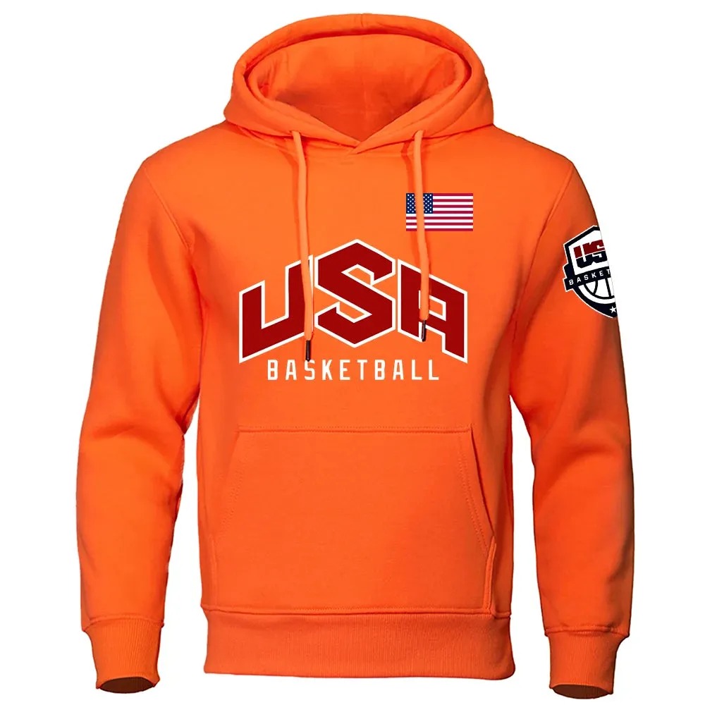 Men's Printed Basketball Sports Hoodies
