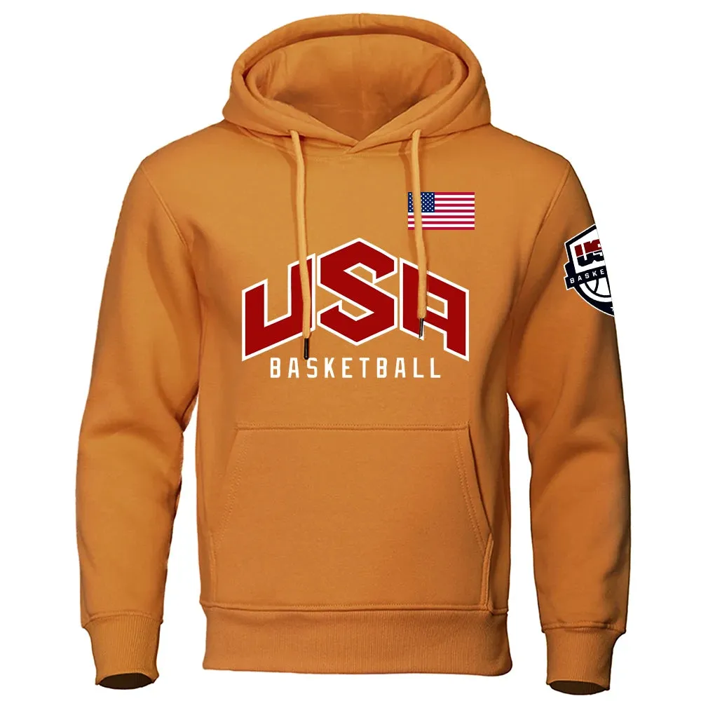 Men's Printed Basketball Sports Hoodies