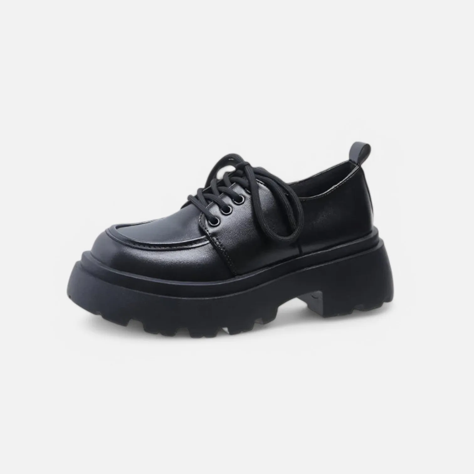 Monacogents | Black Platform Flats Loafers
