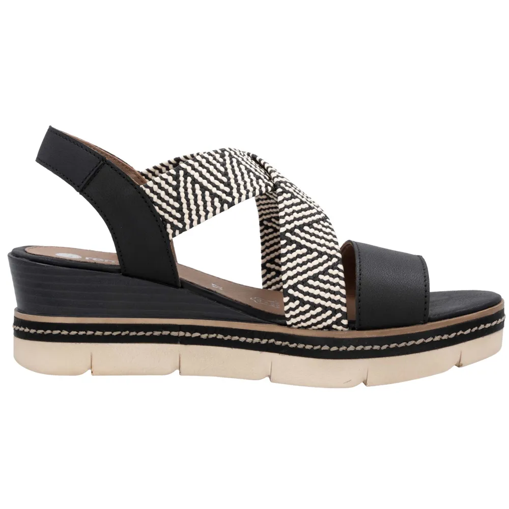 Remonte D2L54-03 (Crawford) Black Sandals