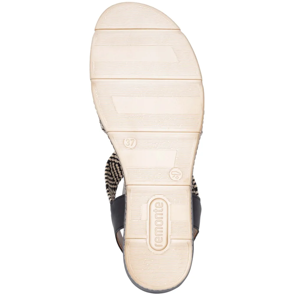 Remonte D2L54-03 (Crawford) Black Sandals