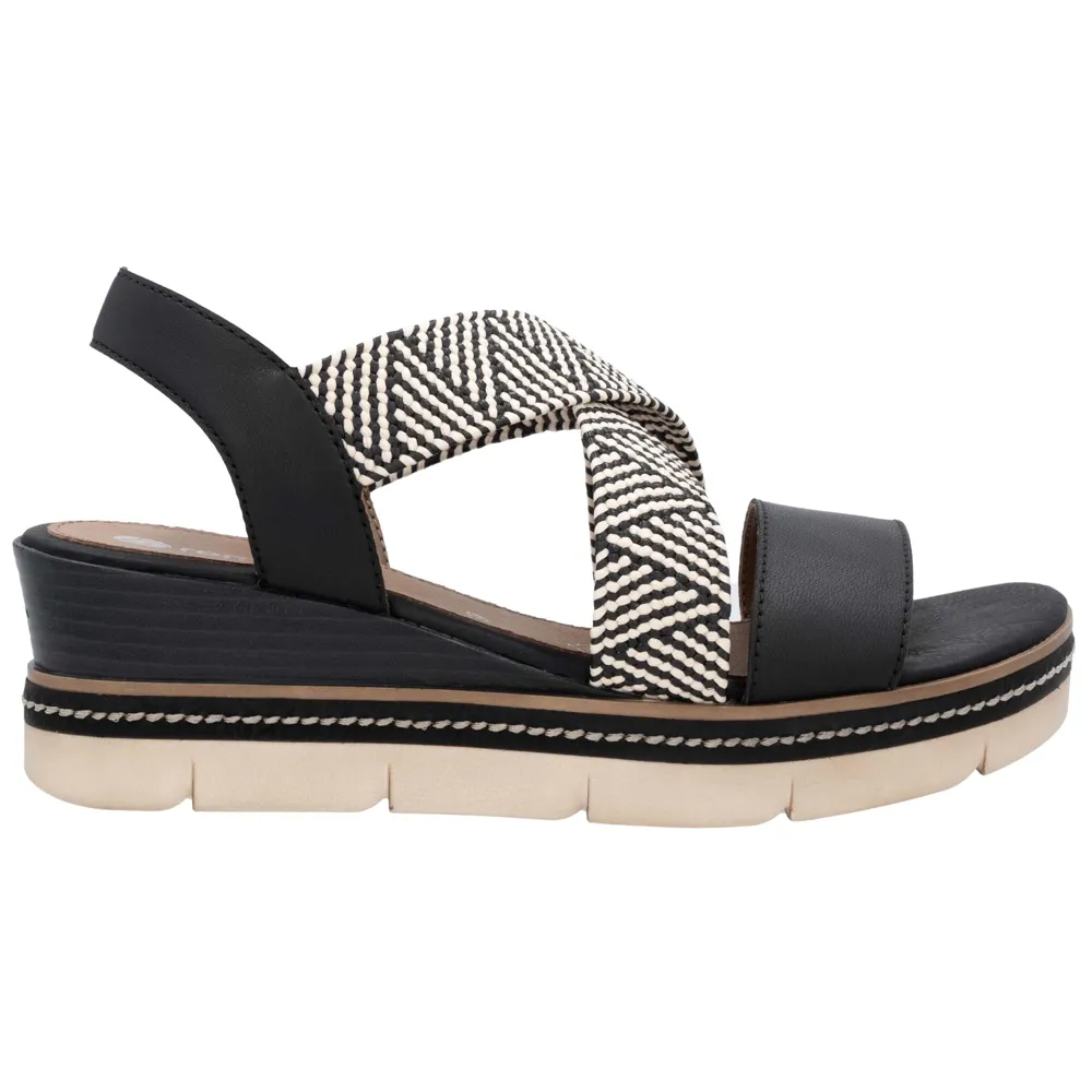 Remonte D2L54-03 (Crawford) Black Sandals