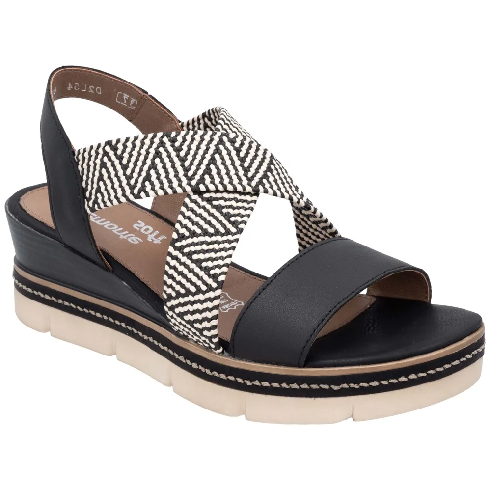 Remonte D2L54-03 (Crawford) Black Sandals