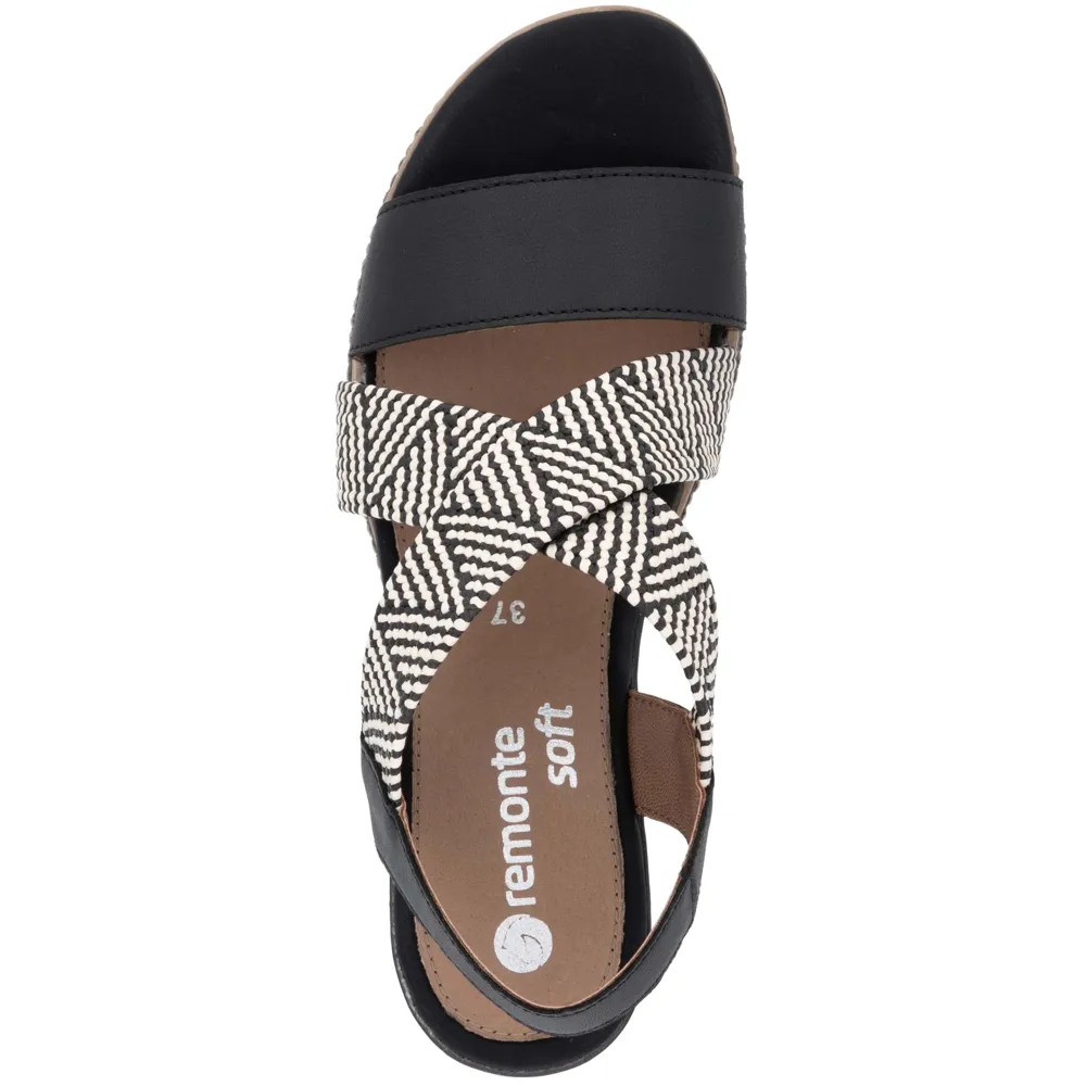 Remonte D2L54-03 (Crawford) Black Sandals