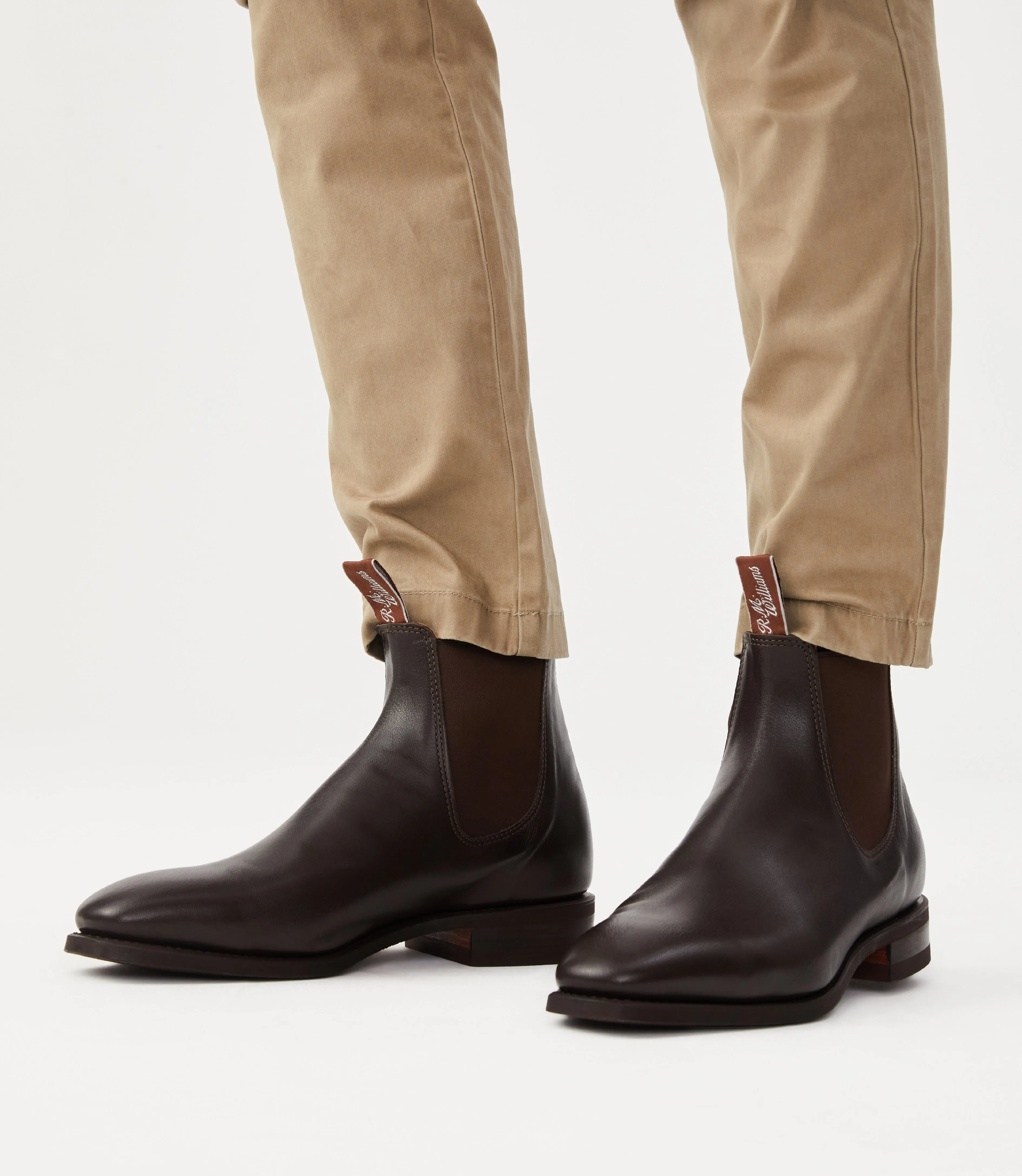 R.M. Williams Kangaroo Leather Comfort Craftsman - H Fit - Chestnut