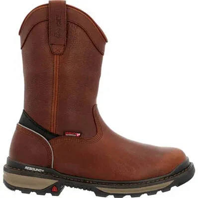 Rocky Men's Rams Horn Waterproof Pull-On Work Boot
