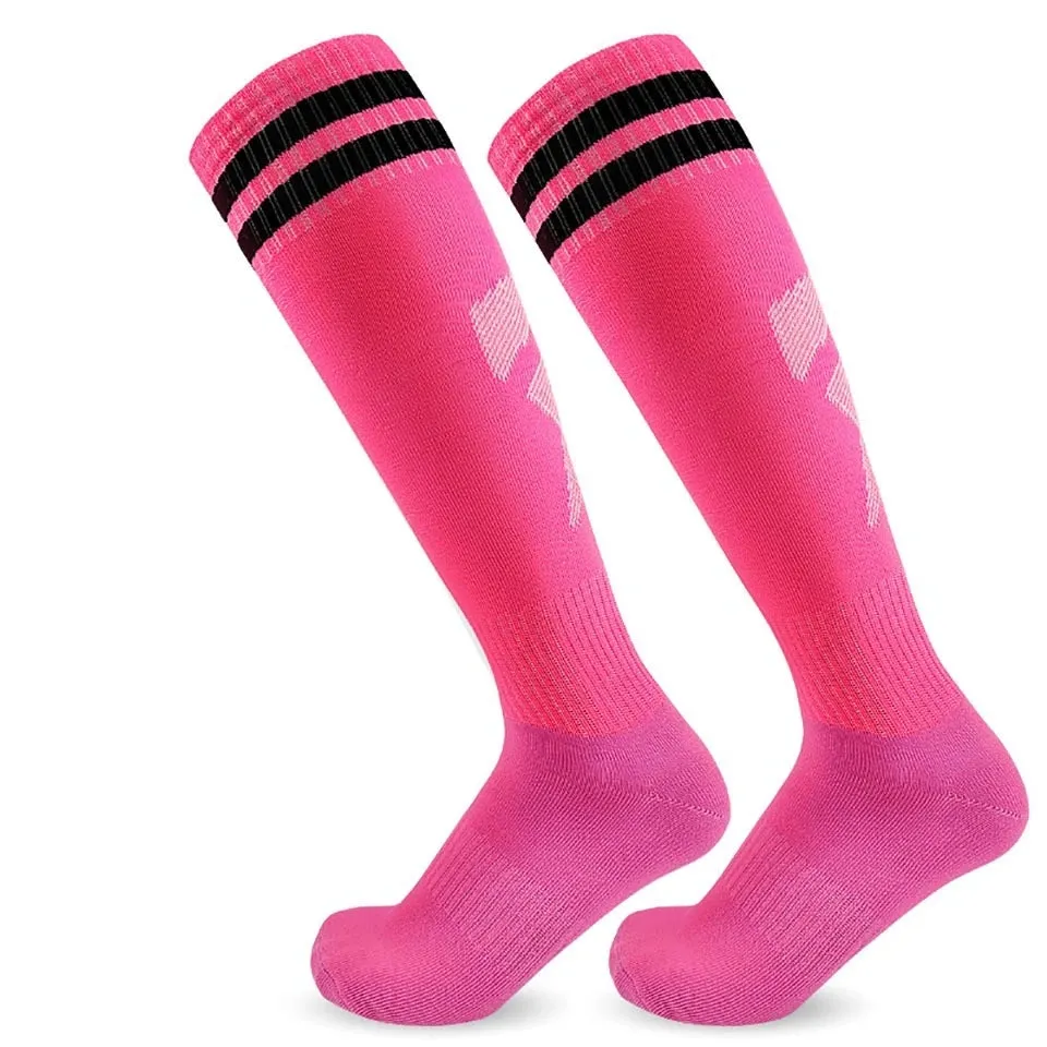 Soccer Long Knee High Towel Bottom Sports Sock