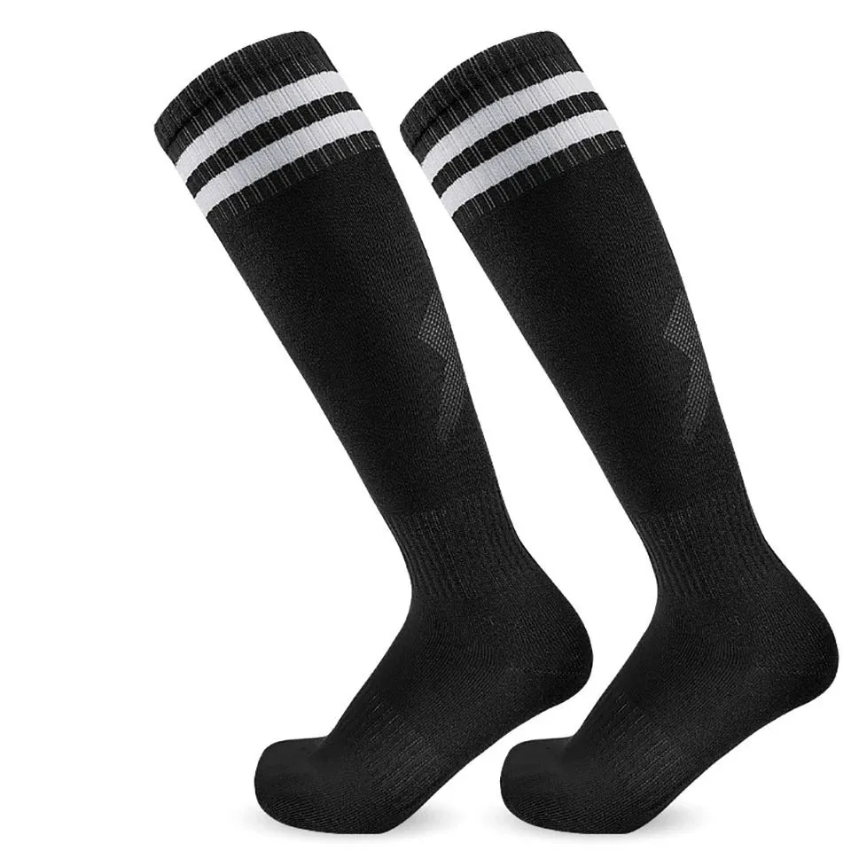 Soccer Long Knee High Towel Bottom Sports Sock