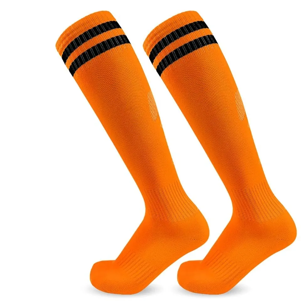 Soccer Long Knee High Towel Bottom Sports Sock