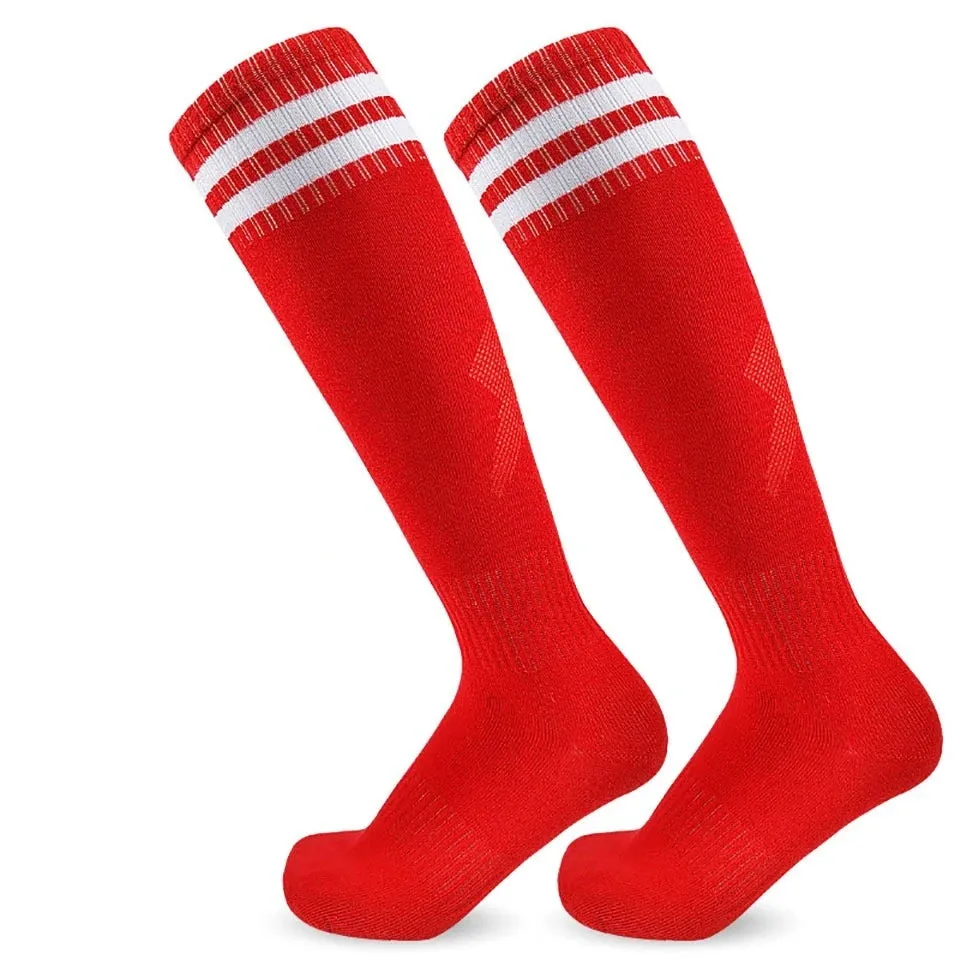 Soccer Long Knee High Towel Bottom Sports Sock