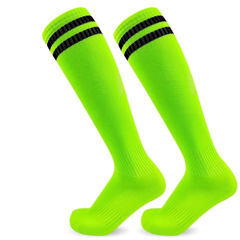 Soccer Long Knee High Towel Bottom Sports Sock