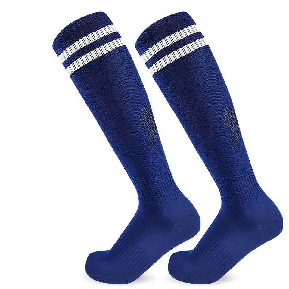 Soccer Long Knee High Towel Bottom Sports Sock