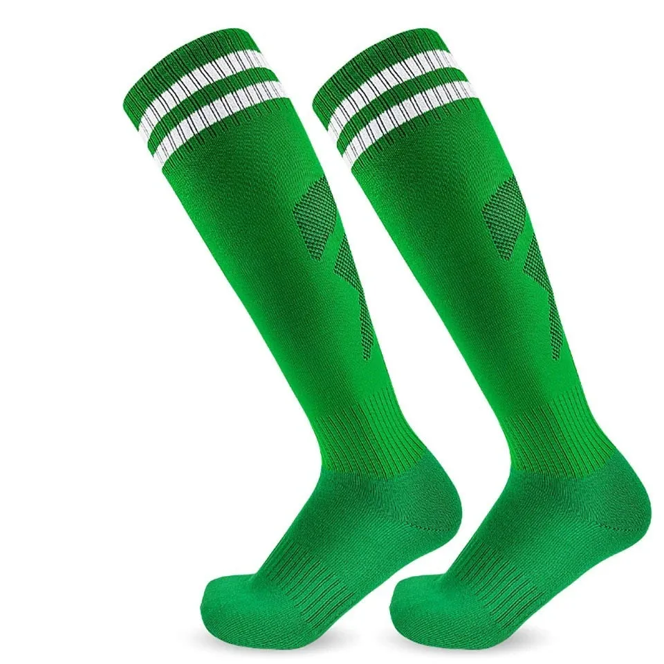 Soccer Long Knee High Towel Bottom Sports Sock