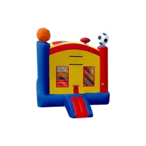 Sports Inflatable Bounce House- 13 FT in Primary Colors
