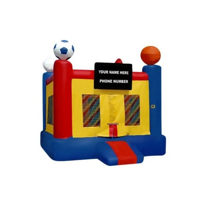 Sports Inflatable Bounce House- 13 FT in Primary Colors