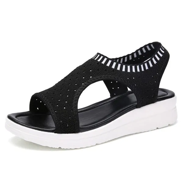 Summer Sandals Flat Platform Shoes Strap Ank Youth Girls Sandal Casual Walking Sneakers